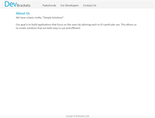 Tablet Screenshot of devbrackets.com